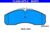 ATE 13.0460-4975.2 - Juego de pastillas de freno