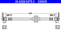 ATE 330035 - Tubo flexible de frenos
