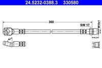ATE 24.5232-0388.3 - Tubo flexible de frenos