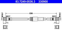 ATE 330900 - Tubo flexible de frenos