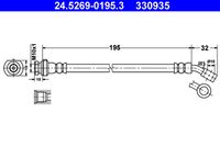 ATE 330935 - Tubo flexible de frenos