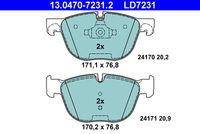 ATE LD7231 - Juego de pastillas de freno - ATE Ceramic