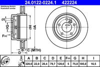 ATE 422224 - Disco de freno