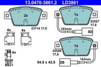 ATE LD3861 - Juego de pastillas de freno - ATE Ceramic