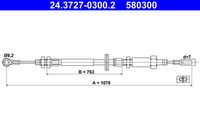 ATE 580300 - Cable de accionamiento, freno de estacionamiento