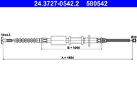 ATE 24.3727-0542.2 - Cable de accionamiento, freno de estacionamiento