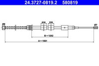 ATE 580819 - Cable de accionamiento, freno de estacionamiento
