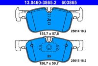 ATE 603865 - Juego de pastillas de freno