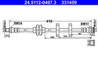 ATE 331459 - Tubo flexible de frenos
