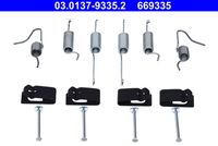 ATE 03.0137-9335.2 - Juego de accesorios, zapatas de freno de estacionamiento