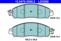 ATE 13.0470-5508.2 - Juego de pastillas de freno