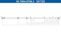 ATE 331725 - Tubo flexible de frenos