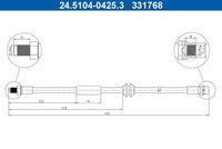 ATE 331768 - Tubo flexible de frenos
