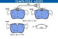 ATE LD7372 - Juego de pastillas de freno - ATE Ceramic