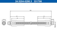 ATE 331786 - Tubo flexible de frenos