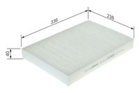 BOSCH 1987435103 - Filtro, aire habitáculo