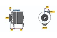 BOSCH 0 986 036 651 - Alternador
