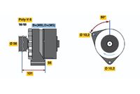 BOSCH 0 986 034 030 - Alternador