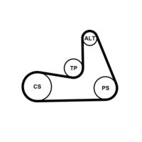 CONTINENTAL CTAM 5PK1121 EXTRA - Correa trapecial poli V