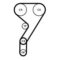 CONTINENTAL CTAM CT1189K2PRO - Juego de correas dentadas