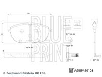 BLUE PRINT ADBP420103 - Juego de pastillas de freno