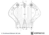 BLUE PRINT ADBP860165 - Barra oscilante, suspensión de ruedas