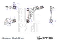 BLUE PRINT ADBP860083 - Barra oscilante, suspensión de ruedas