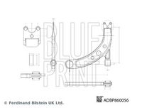 BLUE PRINT ADBP860056 - Barra oscilante, suspensión de ruedas