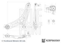 BLUE PRINT ADBP860069 - Barra oscilante, suspensión de ruedas