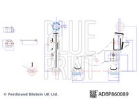 BLUE PRINT ADBP860089 - Barra oscilante, suspensión de ruedas