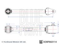 BLUE PRINT ADBP860114 - Barra oscilante, suspensión de ruedas