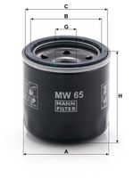 MANN-FILTER MW 65 - Filtro de aceite
