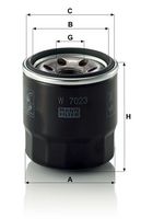 MANN-FILTER W 7023 - Filtro de aceite