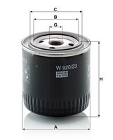 MANN-FILTER W 920/23 - Filtro de aceite