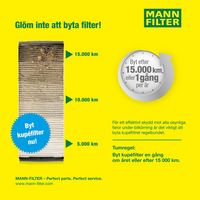 MANN-FILTER CU 24 006 - Filtro, aire habitáculo