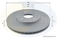 COMLINE ADC1767V - Disco de freno - COATED