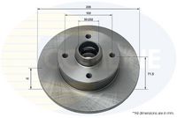 COMLINE ADC1416 - Disco de freno - COATED