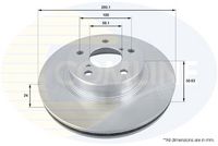COMLINE ADC0802V - Disco de freno