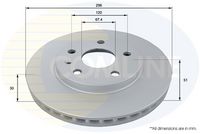 COMLINE ADC1143V - Disco de freno - Comline
