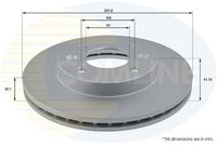 COMLINE ADC1505V - Disco de freno - Comline