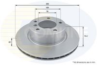 COMLINE ADC1717V - Disco de freno - COATED