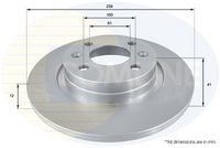 COMLINE ADC2709 - Disco de freno - COATED