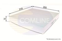COMLINE EKF192 - Filtro, aire habitáculo