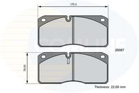 COMLINE CBP06107 - Juego de pastillas de freno