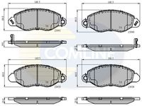 COMLINE CBP31107 - Juego de pastillas de freno