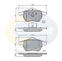 COMLINE CBP01092 - Juego de pastillas de freno