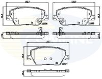 COMLINE CBP32324 - Juego de pastillas de freno