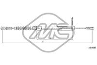 Metalcaucho 81012 - Cable de accionamiento, freno de estacionamiento