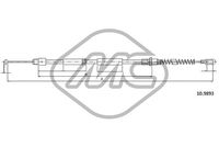 Metalcaucho 81021 - Cable de accionamiento, freno de estacionamiento