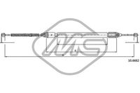 Metalcaucho 83071 - Cable de accionamiento, freno de estacionamiento